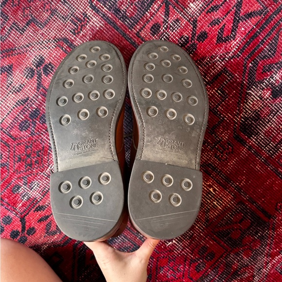 Men’s Grant Stone Brown Leather Boots - Picture 8 of 9